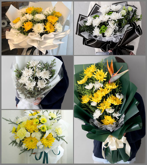 四川达州通川区江陵镇白事花束代送